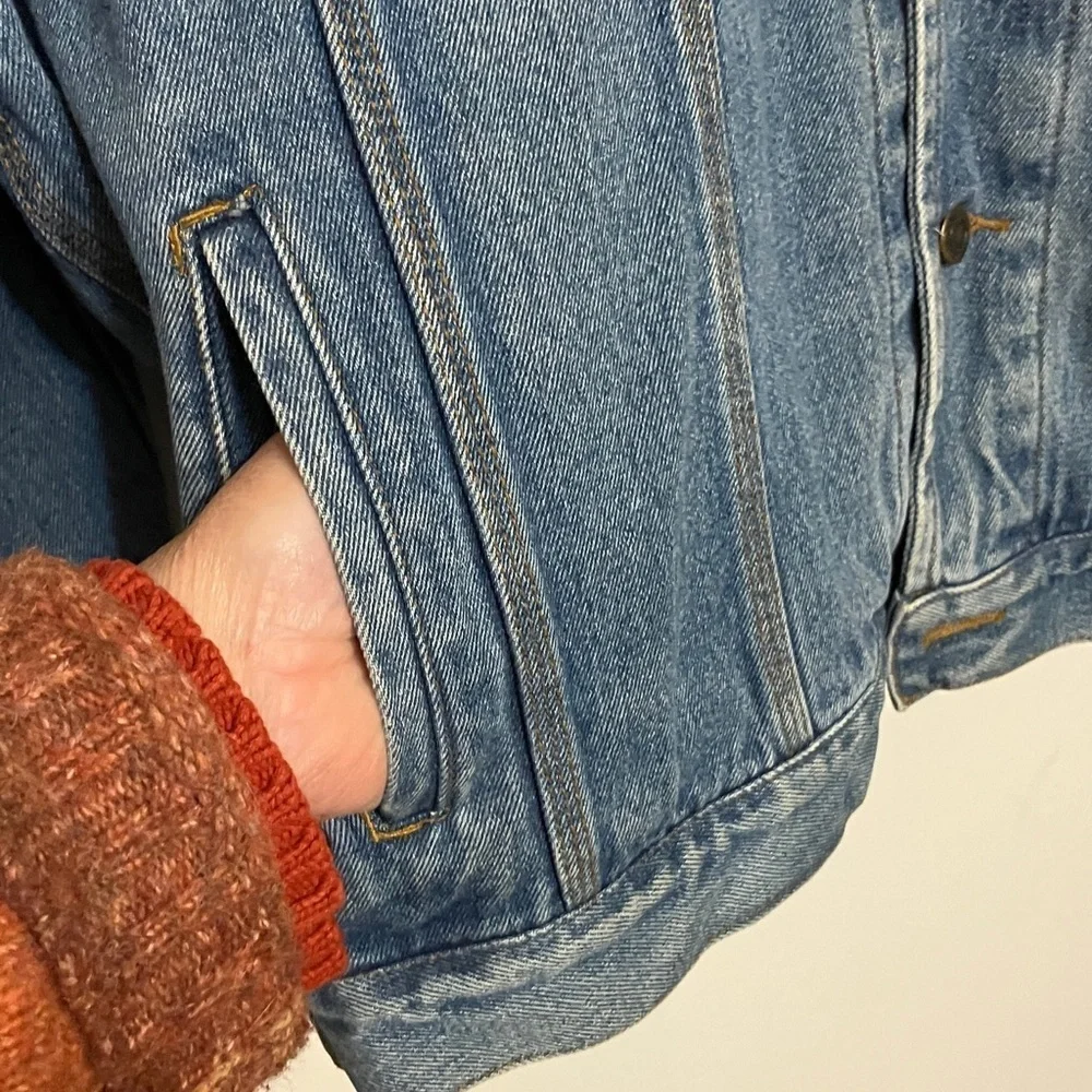 Vintage Woodlake men’s XL denim trucker jacket traditional western wear